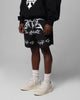 Loiter Stacked Metal Walk Shorts Black