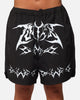 Loiter Stacked Metal Walk Shorts Black