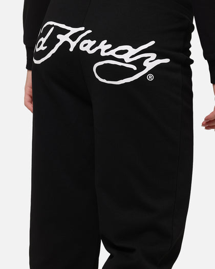 Ed Hardy Women's Flora Trackpants Black
