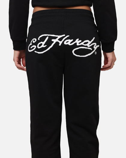 Ed Hardy Women's Flora Trackpants Black