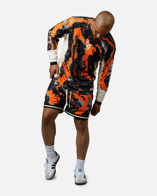 Puma Lafrancé Heem All Over Print Shorts Orange