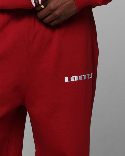 Loiter Blood Born Track Pants Burgandy