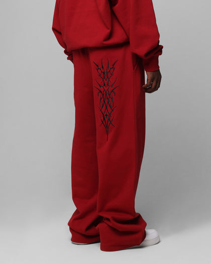 Loiter Blood Born Track Pants Burgandy