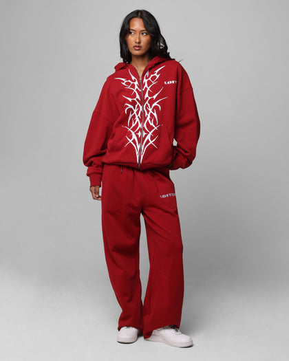 Loiter Blood Born Track Pants Burgandy