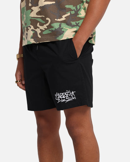 Carre Tagline Beach Shorts Black