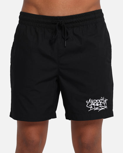 Carre Tagline Beach Shorts Black