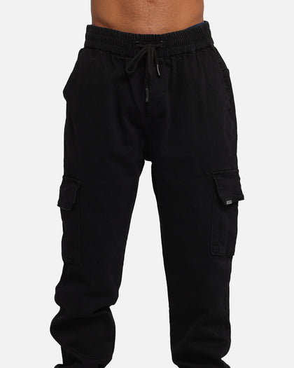 Saint Morta Gothic Cargo Joggers Black Shadow