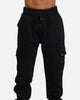 Saint Morta Gothic Cargo Joggers Black Shadow
