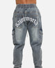 Saint Morta Gothic Cargo Joggers Dirty Denim