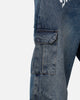 Saint Morta Gothic Denim Cargo Pants Dirty Denim