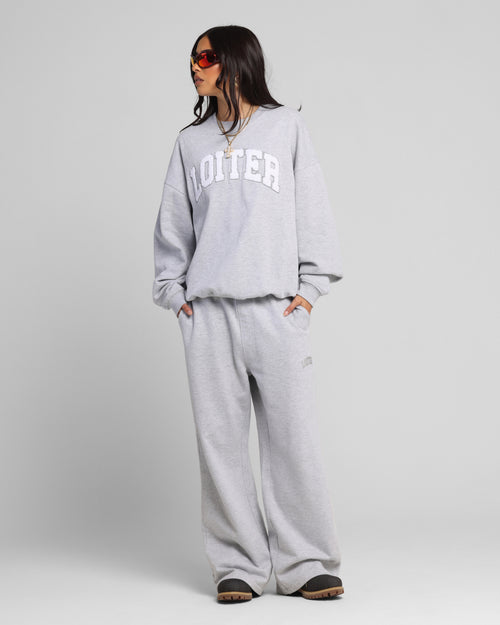 Loiter Arch Premium Sweat Pants Grey
