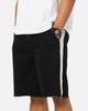 Saint Morta Amplus Sidewinder Denim Jort Shorts Black/Off White