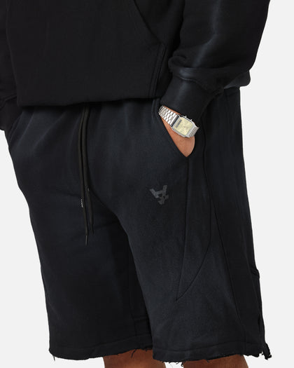 The Anti Order Apocalypse Sweat Shorts Sunfade Black