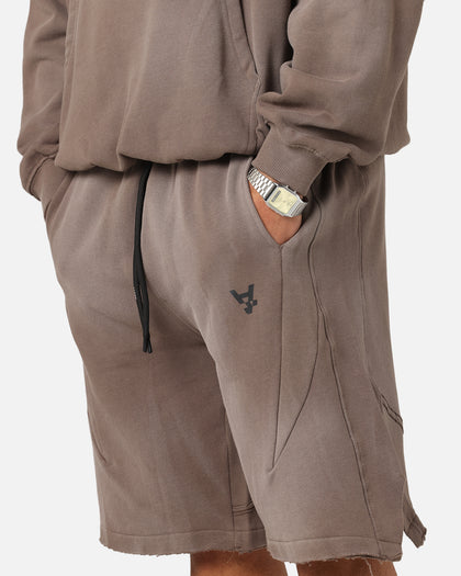 The Anti Order Apocalypse Sweat Shorts Sunfade Brown