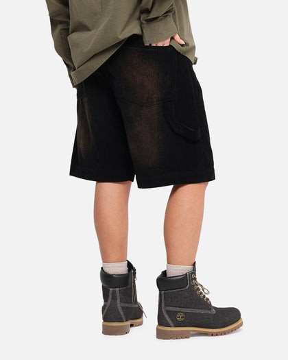 XXIII Corduroy Wash Jorts Black