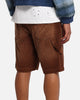 XXIII Corduroy Wash Jorts Brown