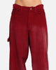 XXIII Corduroy Wash Pants Burgundy