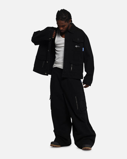 Loiter Combat Cargo Pants Washed Black