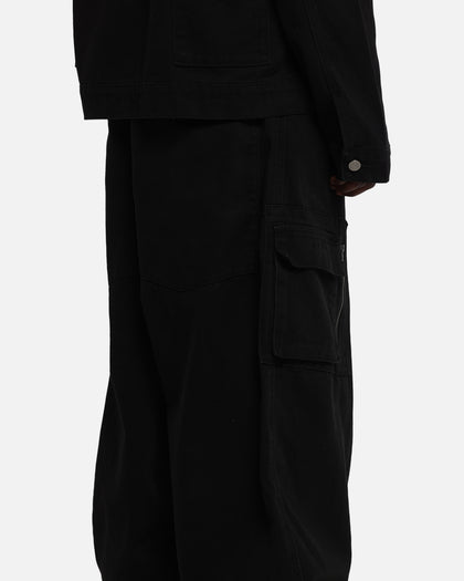 Loiter Combat Cargo Pants Washed Black