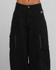 Loiter Combat Cargo Pants Washed Black