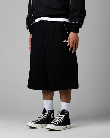 Loiter 3 Quarter Shorts Black