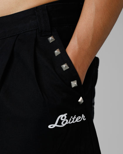 Loiter 3 Quarter Shorts Black