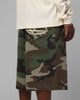 Loiter 3 Quarter Shorts Woodland Camo