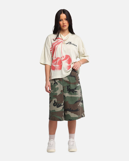 Loiter 3 Quarter Shorts Woodland Camo