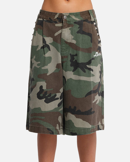 Loiter 3 Quarter Shorts Woodland Camo