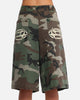 Loiter 3 Quarter Shorts Woodland Camo