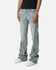MNML D519 Zipper Flare Denim Jeans Vintage Blue