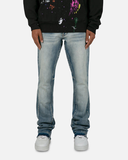 MNML B484 Flare Denim Jeans Blue