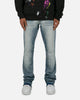 MNML B484 Flare Denim Jeans Blue