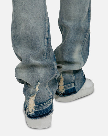 MNML B484 Flare Denim Jeans Blue