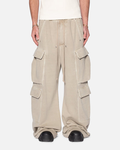 MNML Rave Double Cargo Sweatpants Washed Earth