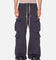 MNML Rave Double Cargo Sweatpants Washed Black