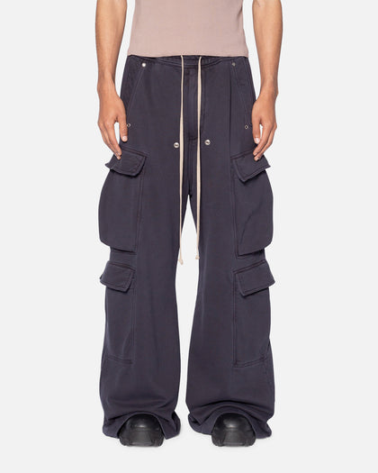 MNML Rave Double Cargo Sweatpants Washed Black