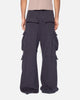 MNML Rave Double Cargo Sweatpants Washed Black