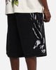 Ed Hardy Eagle Jorts Washed Black