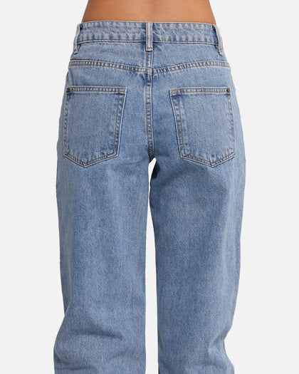 XXIII Women's High Rise Relaxed Jeans Blue Denim