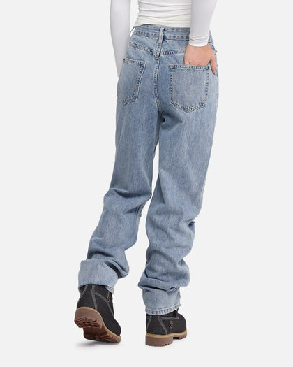 XXIII Women's Straight Leg Jeans Blue Denim