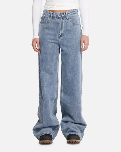 XXIII Women's Wide Leg Jeans Blue Denim