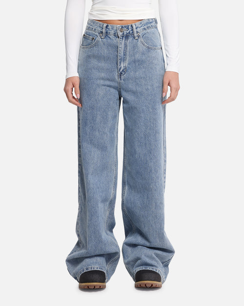XXIII Women's Wide Leg Jeans Blue Denim