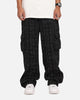 XXIII Boucle Tweed Cargo Pants Black