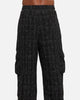 XXIII Boucle Tweed Cargo Pants Black