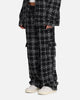 XXIII Boucle Tweed Cargo Pants Black/White