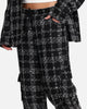 XXIII Boucle Tweed Cargo Pants Black/White