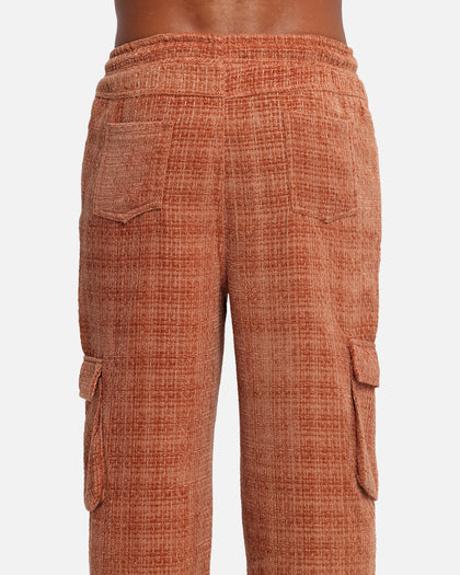 XXIII Boucle Tweed Cargo Pants Rust