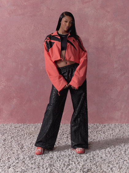 Reebok X Angel Reese Women's Hoop Pants Washed Black