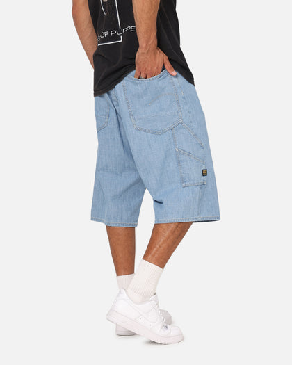 G-Star Bam Logger Denim Shorts Vintage Blue